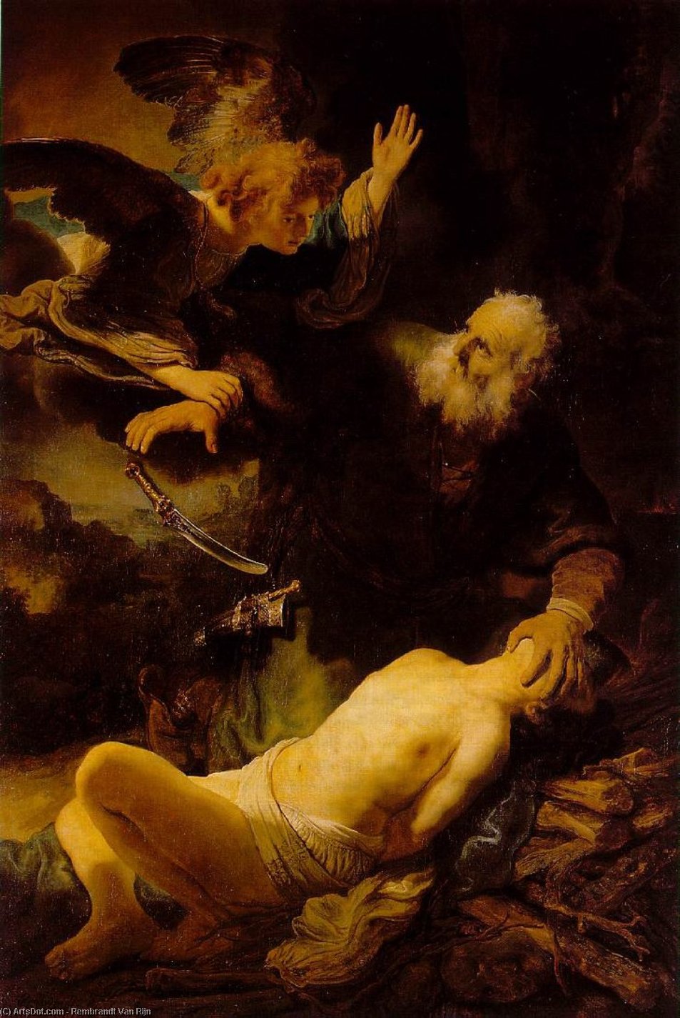 The Sacrifice Of Isaac — Rembrandt Van Rijn