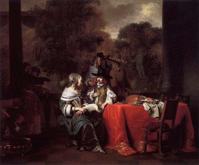Party On A Terrace — Gerbrand Van Den Eeckhout