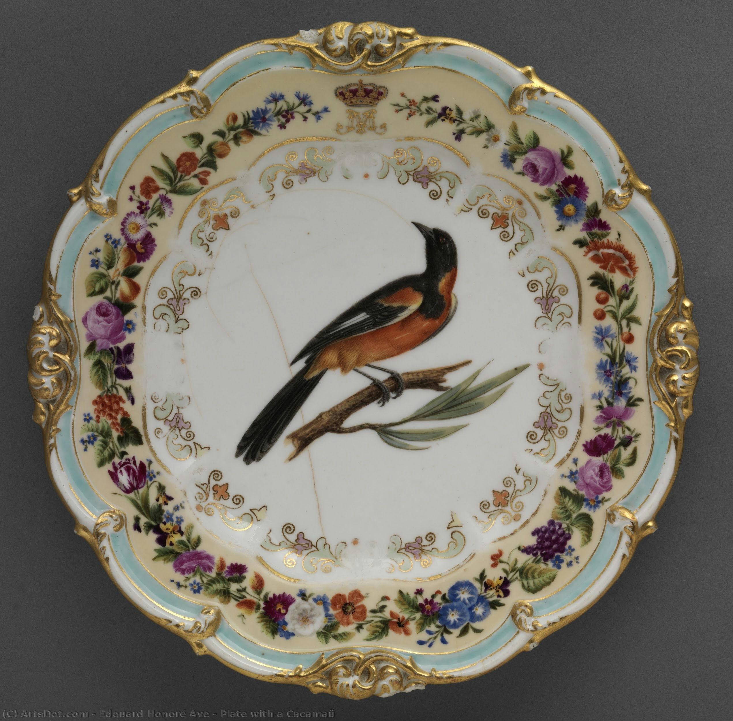 Plate With A Cacamaü — Edouard Honoré Ave