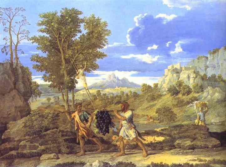 Autumn. The Grapes From The Promised Land — Nicolas Poussin