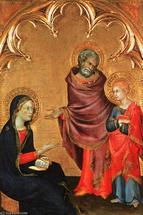 Christ Discovered In The Temple (the Holy Family), - — Simone Martini