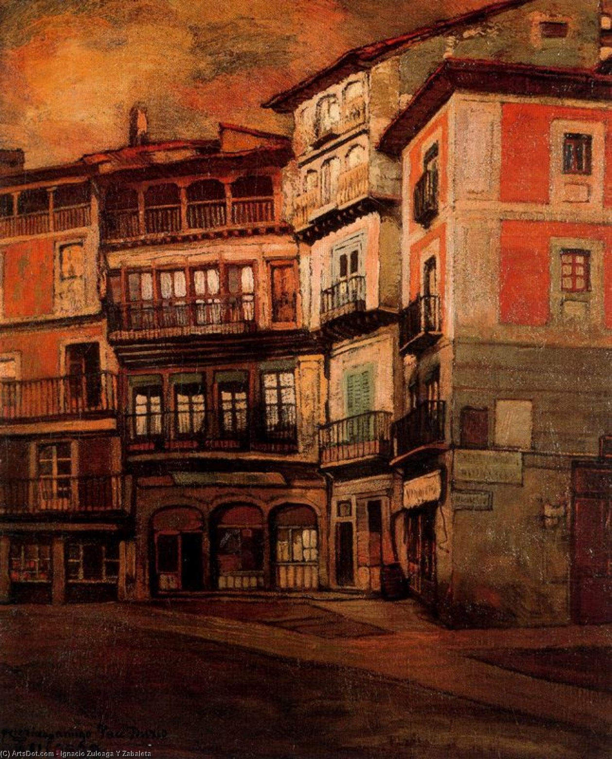 Castilian View — Ignacio Zuloaga Y Zabala