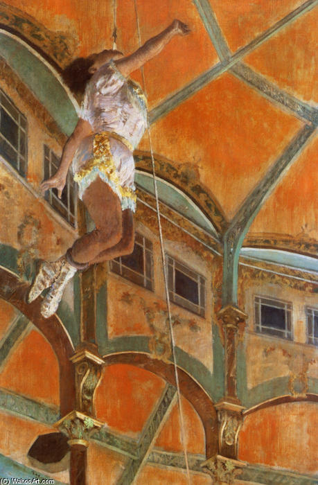Miss La La At The Cirque Fernando — Edgar Degas