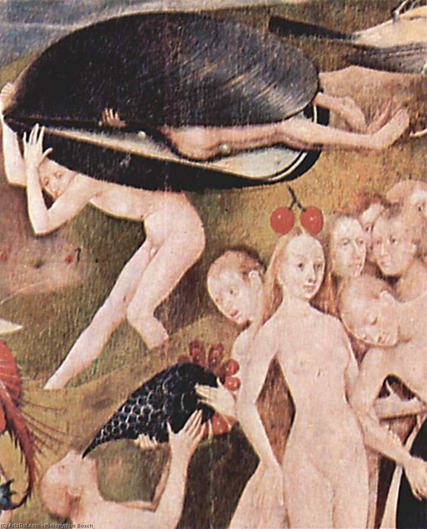 The Garden Of Earthly Delights (detail) (30) — Hieronymus Bosch