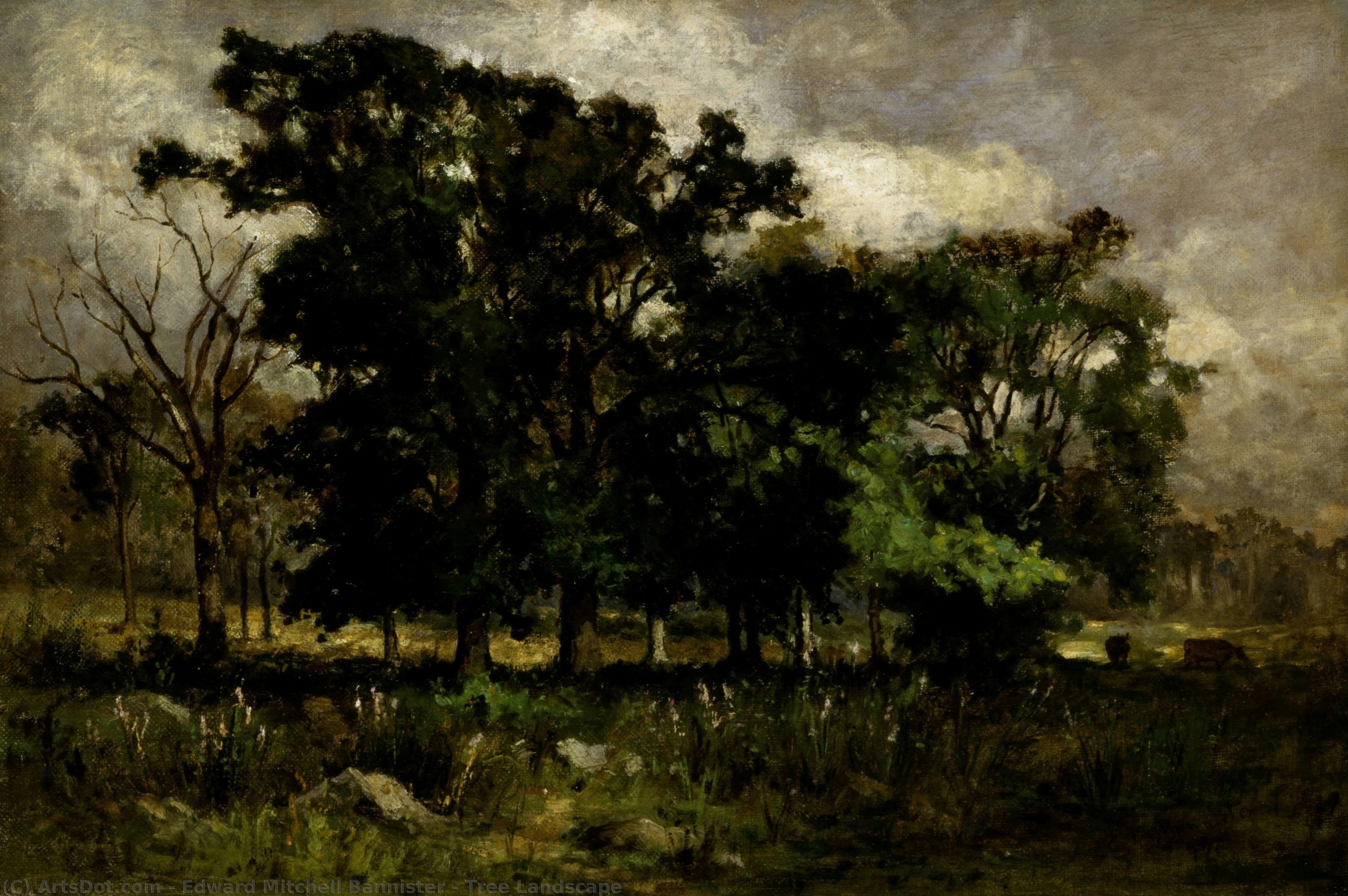 Tree Landscape — Edward Mitchell Bannister