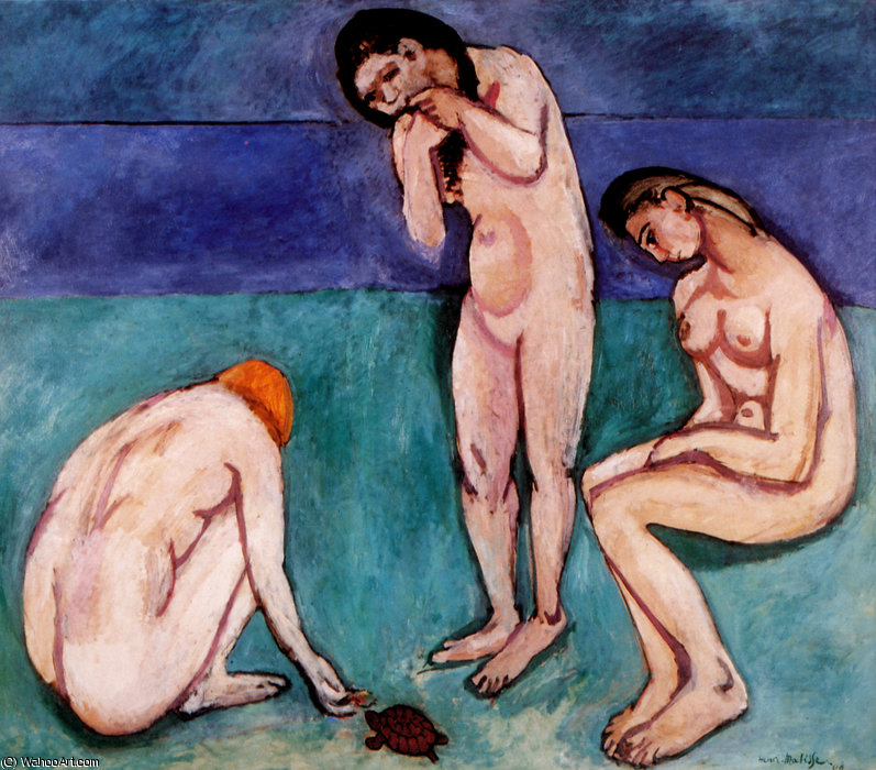 Baigneuses À La Tortue Huile Sur Toile Saint-louis, Museum — Henri Matisse