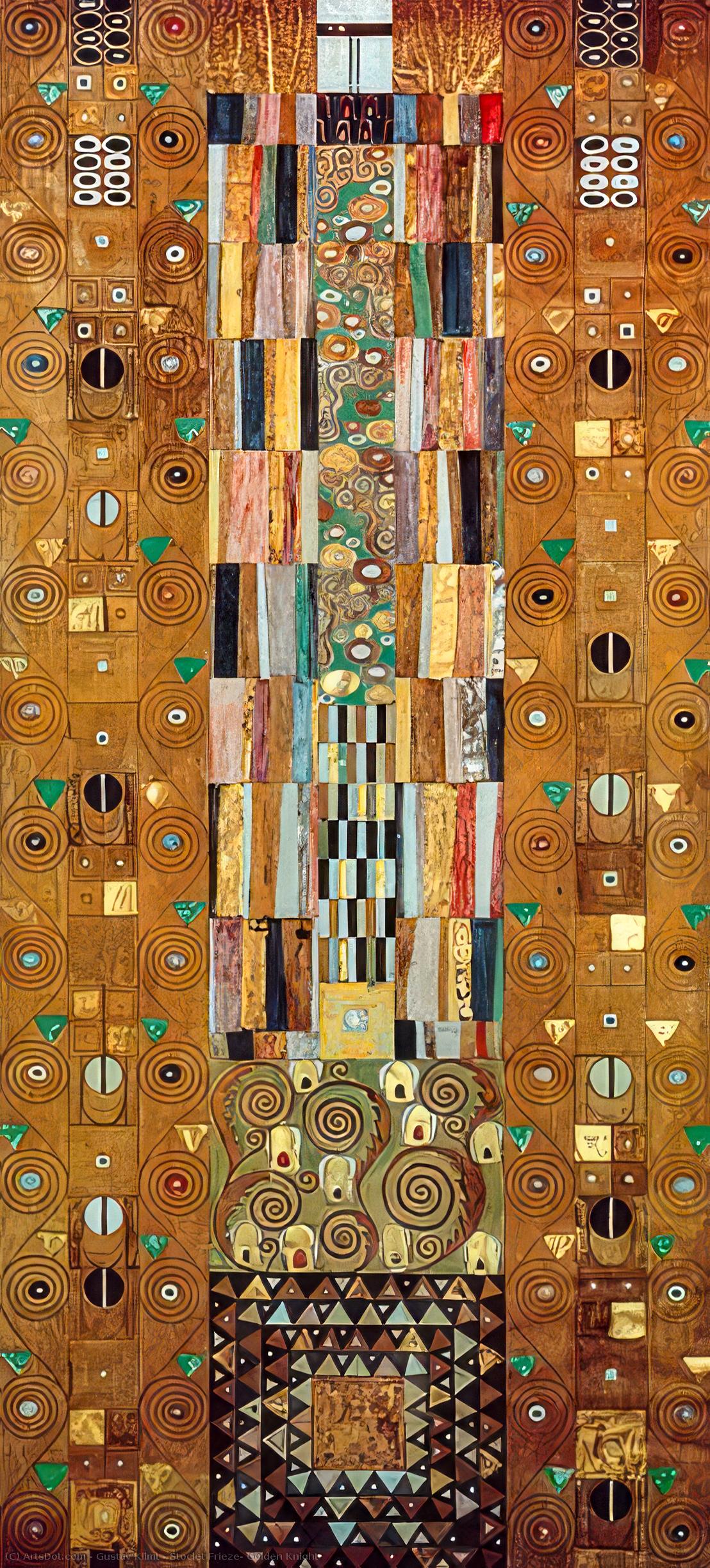 Stoclet Frieze, Golden Knight — Gustav Klimt