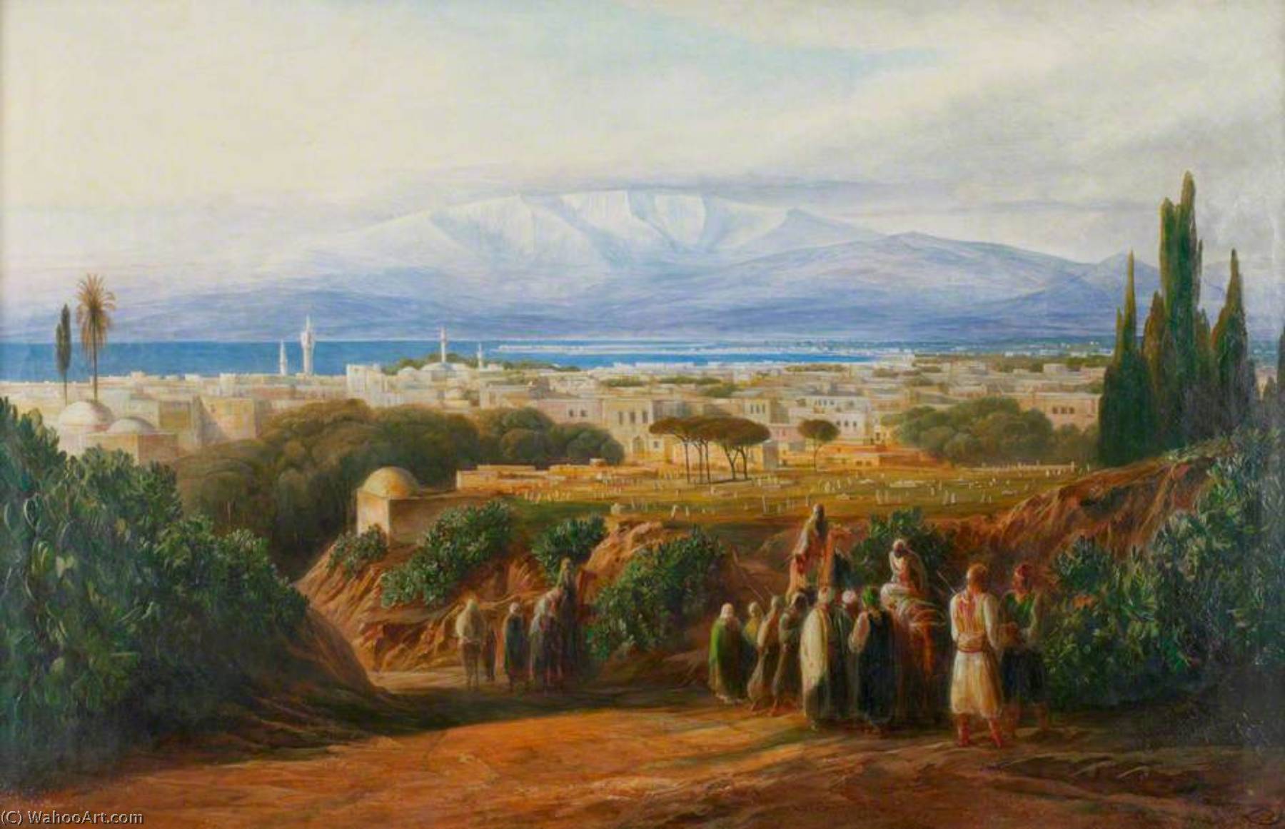 View Of Beirut — Edward Lear