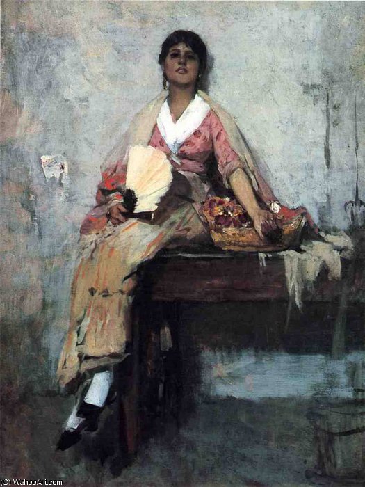Flower Girl — Frank Duveneck