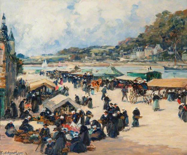 Marché À Chateaulin — Fernand Marie Eugène Legout Gérard
