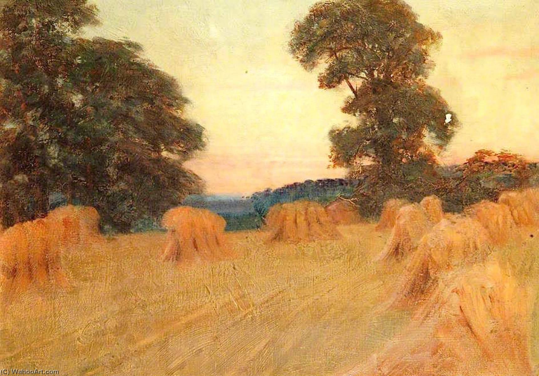 Harvest Field With Elms — William Herbert Allen
