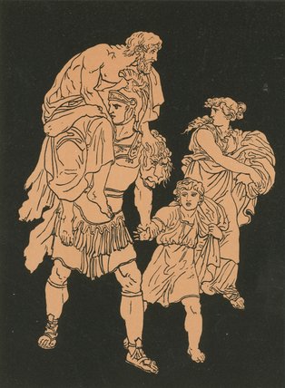 The Flight From Troy — Bartolomeo Pinelli