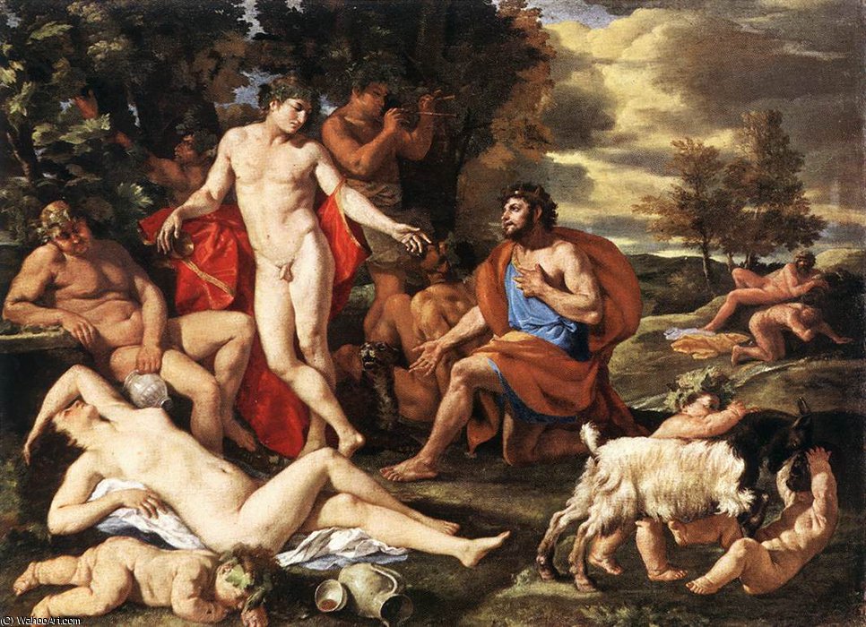 Midas And Bacchus — Nikolaus Poussin