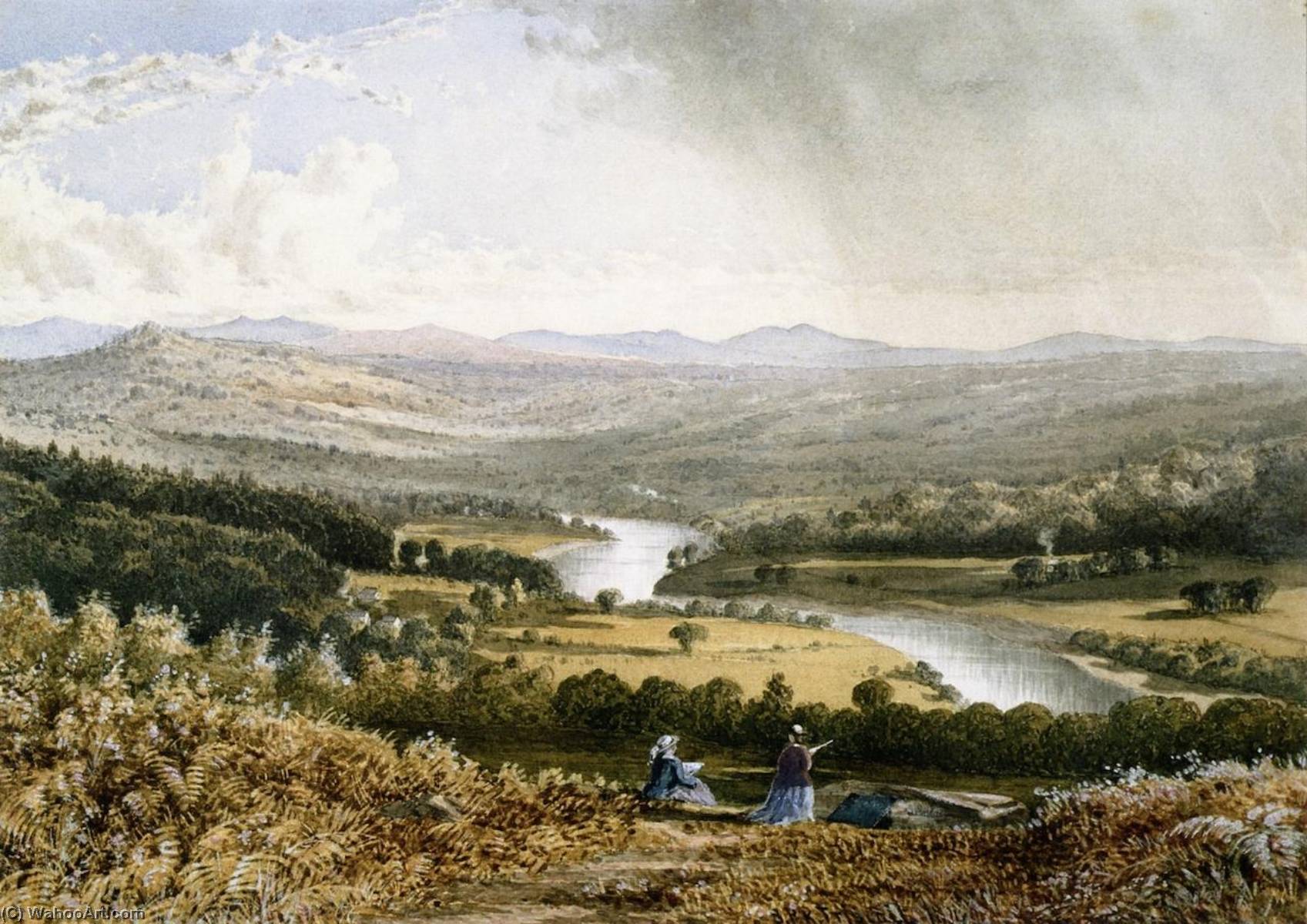 Merrimac River Near Franklin Falls, New Hampshire — Samuel P. R Triscott