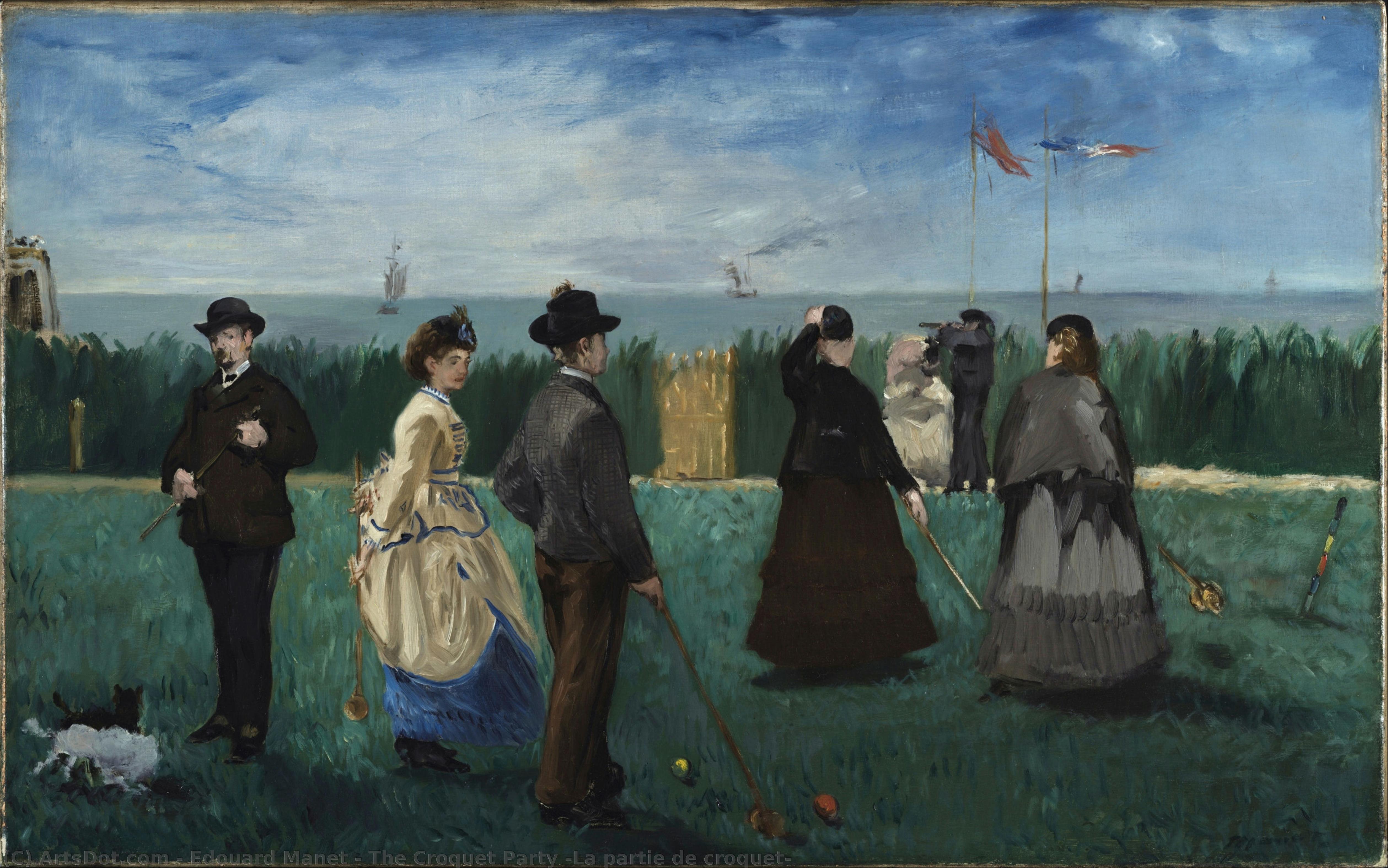 The Croquet Party (la Partie De Croquet) — Édouard Manet