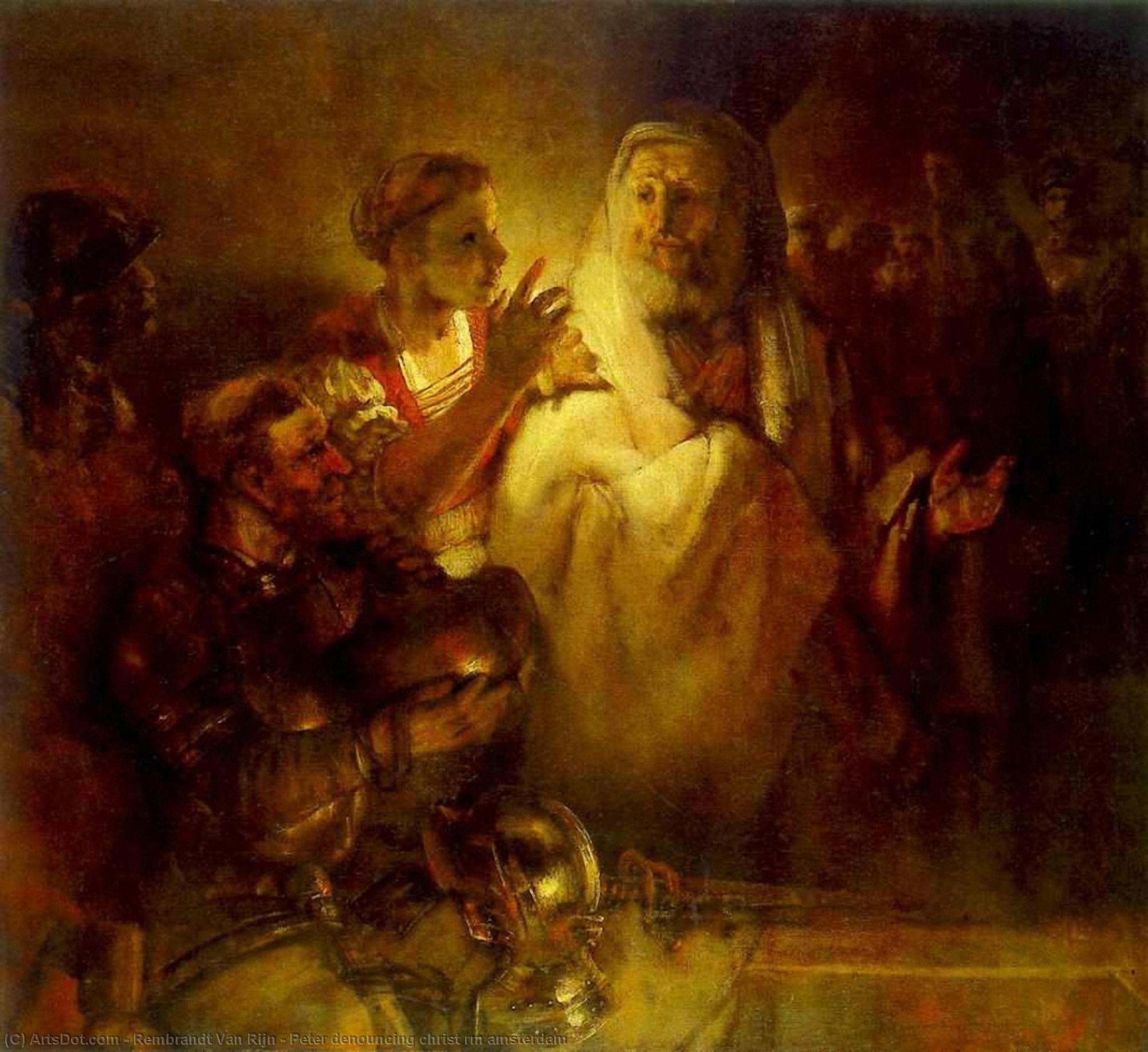 Peter Denouncing Christ Rm Amsterdam — Rembrandt Van Rijn