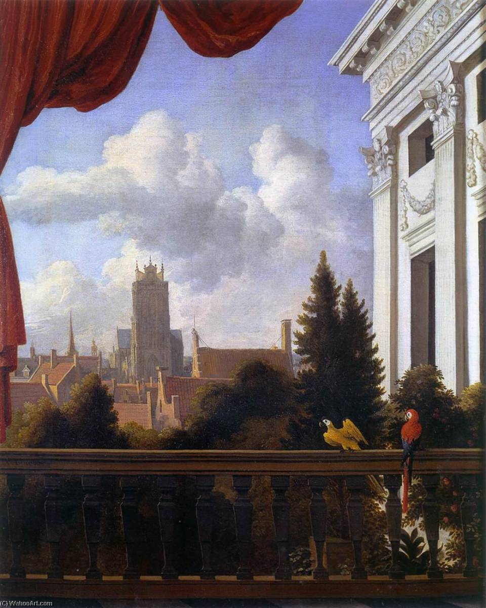 View Of Dordrecht With The Trippenhuis — Allaert Van Everdingen
