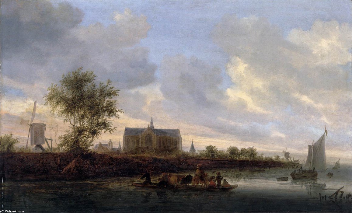 View Of The Town Of Alkmaar — Jacob Salomonsz Ruysdael
