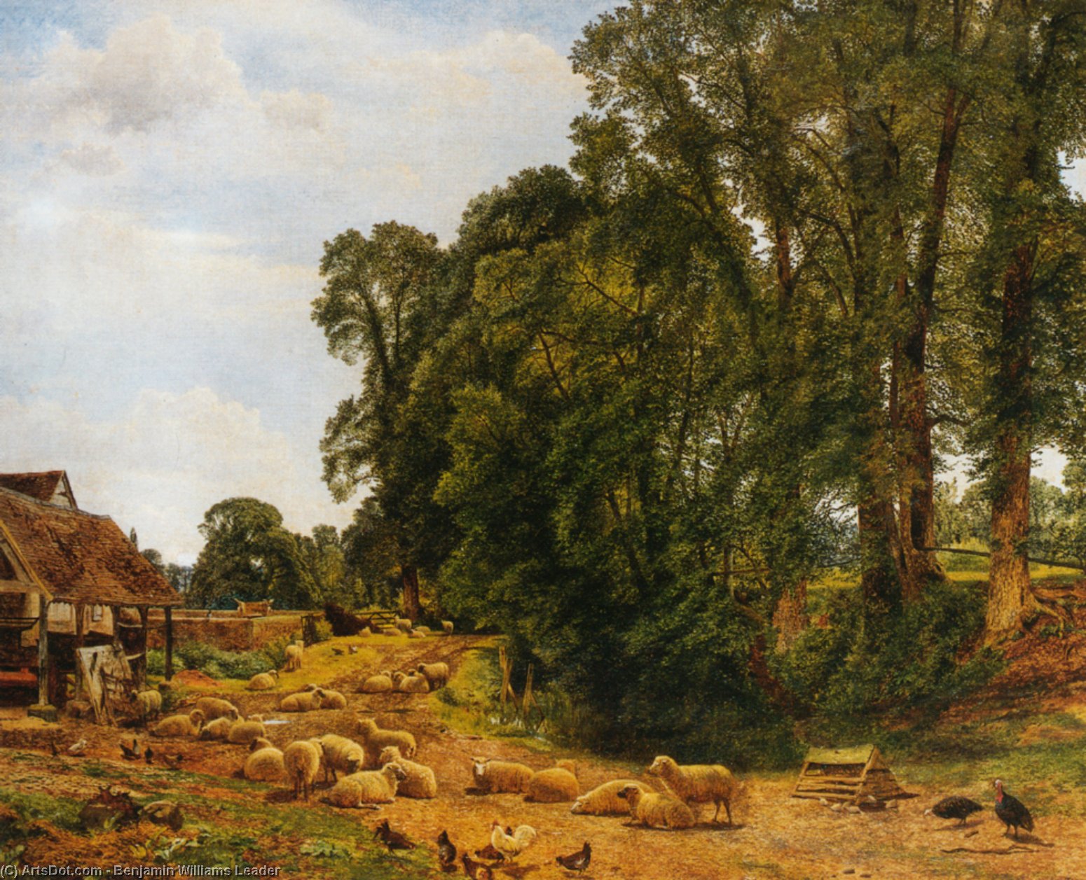 Outskirts Of A Farm — R.a Benjamin Williams Leader