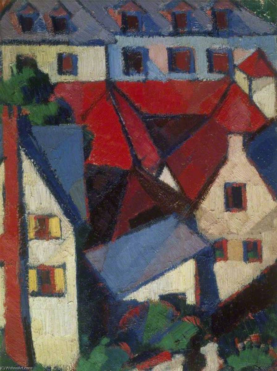 Red Roofs (dieppe) — Margaret Morris