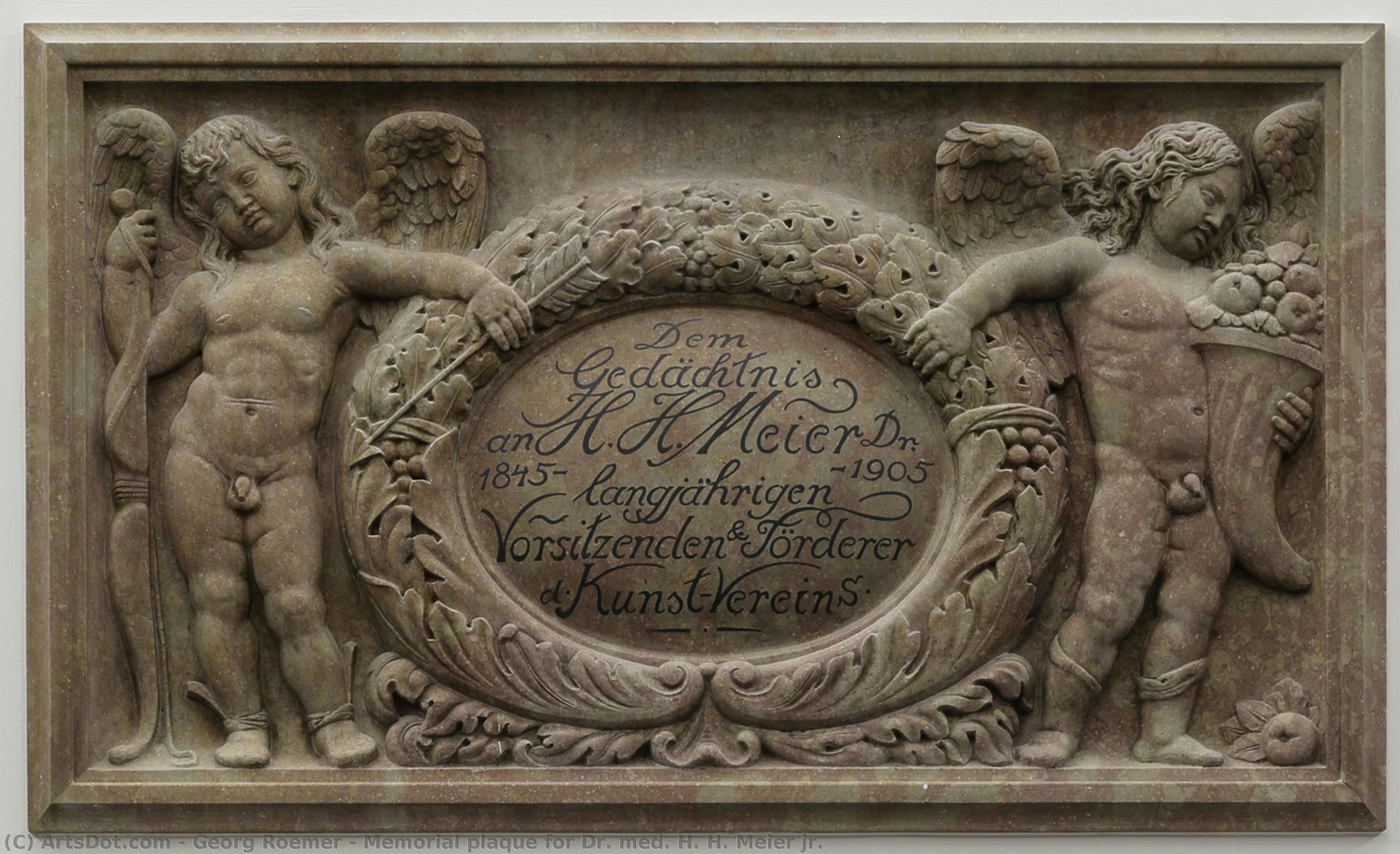 Memorial Plaque For Dr. Med. H. H. Meier Jr. — Georg Roemer