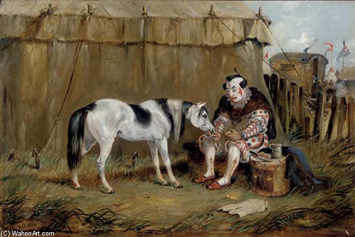 Circus Pony And Clown — Samuel Henry Gordon Alken