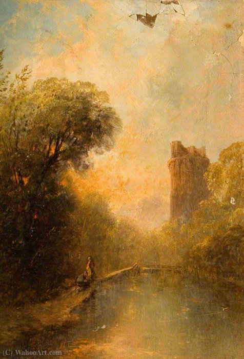 Landscape With A Ruined Castle — Alfred Montague