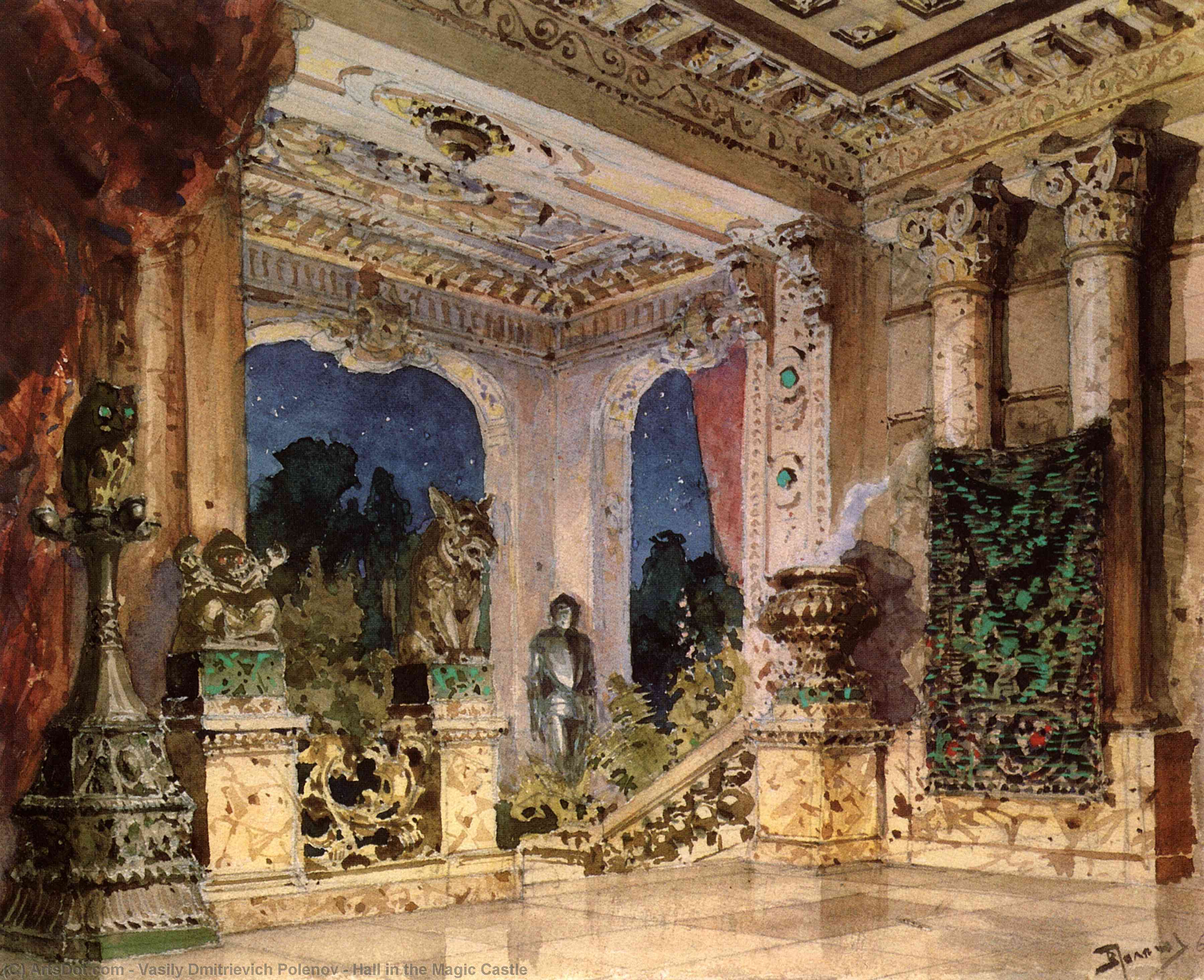 Hall In The Magic Castle — Vasily Dmitrievich Polenov