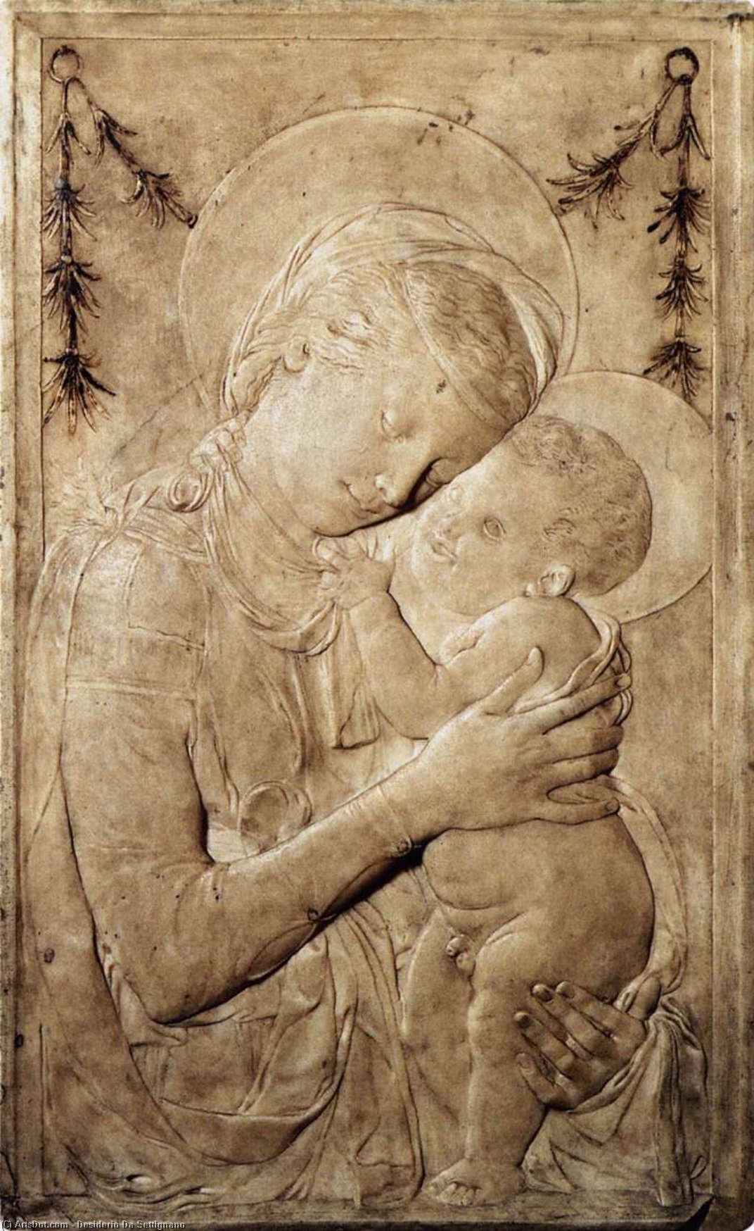 La Virgen Y El Niño — Desiderio Da Settignano