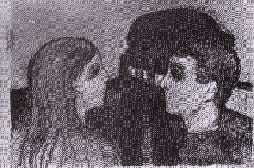 Lovers On The Beach Ii — Edvard Munch