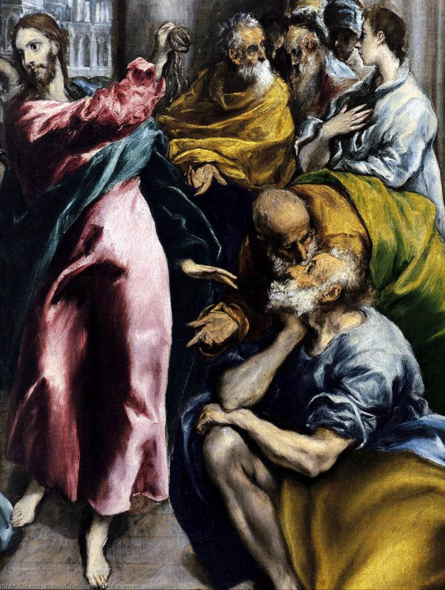 La Purificación Del Templo (detalle) — El Greco