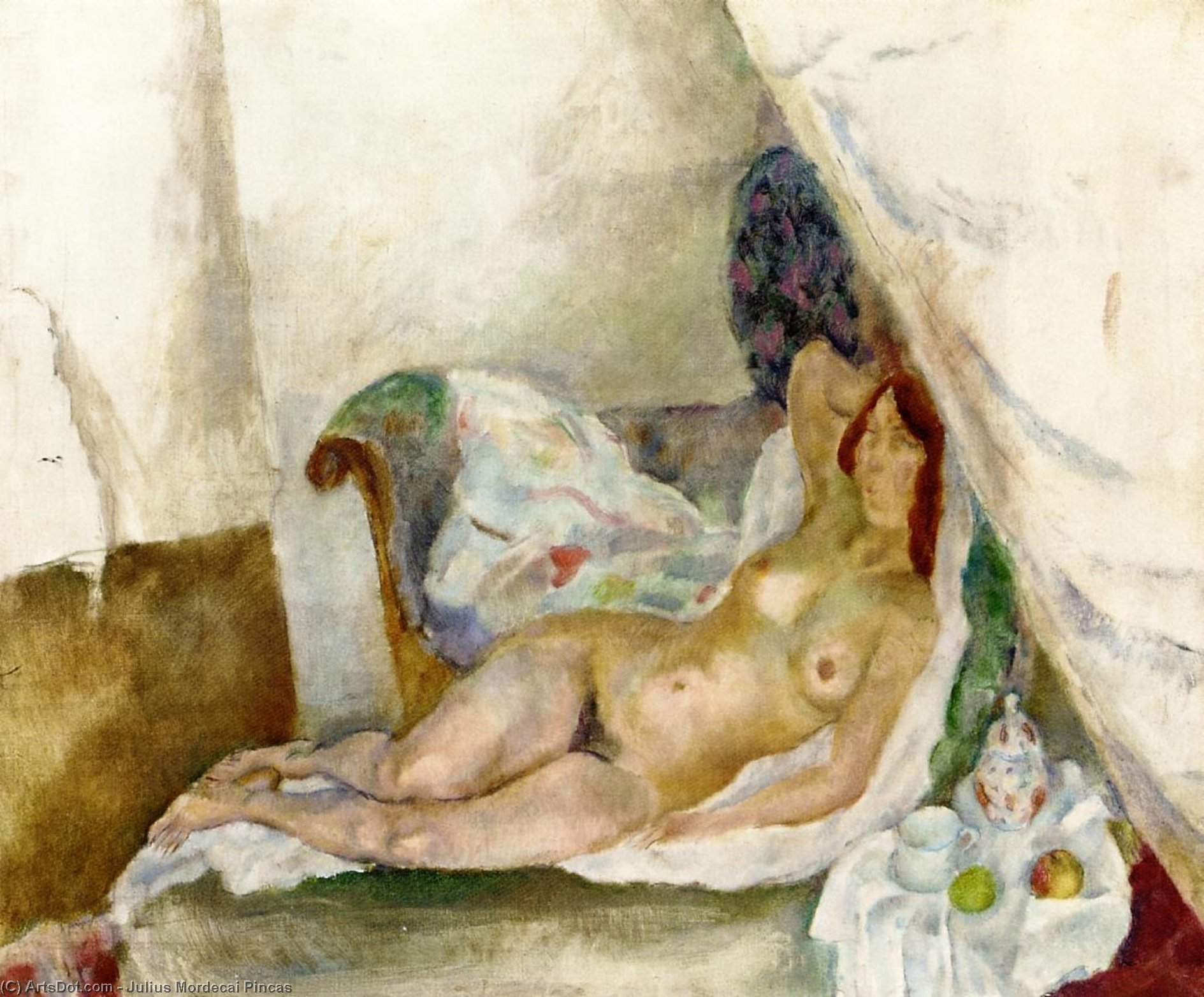 Nude With Drapery — Julius Mordecai Pincas