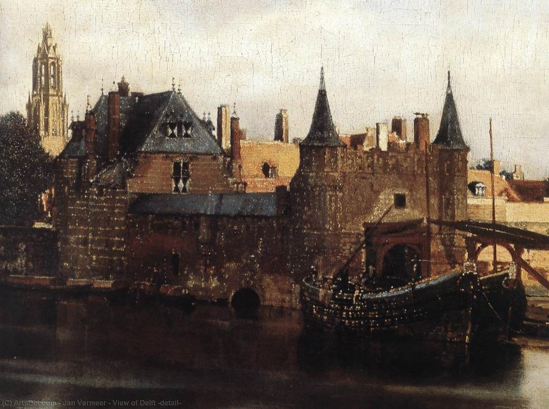 View Of Delft (detail) — Johannes Vermeer