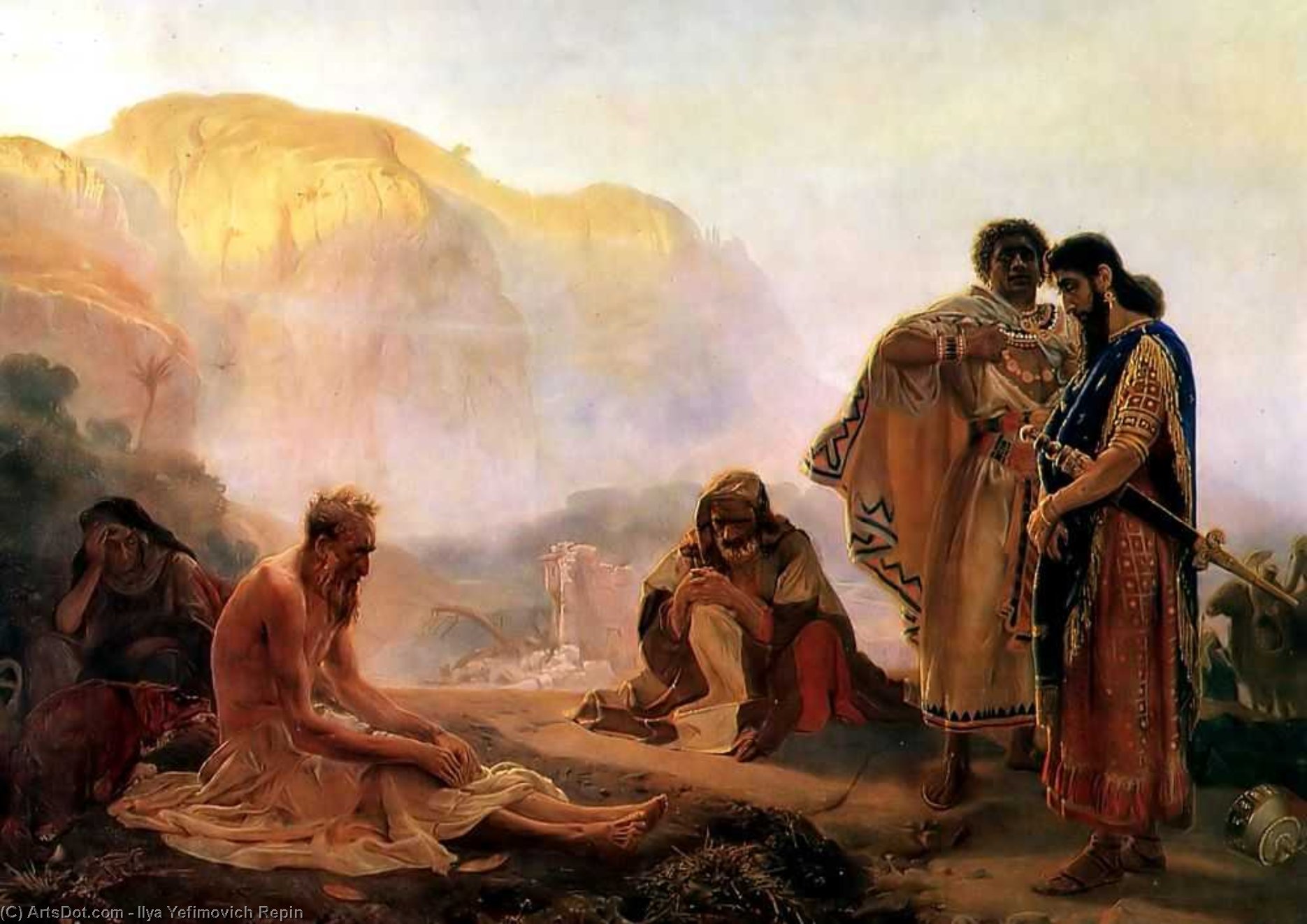 Job And His Friends — Ilya Yefimovich Repin