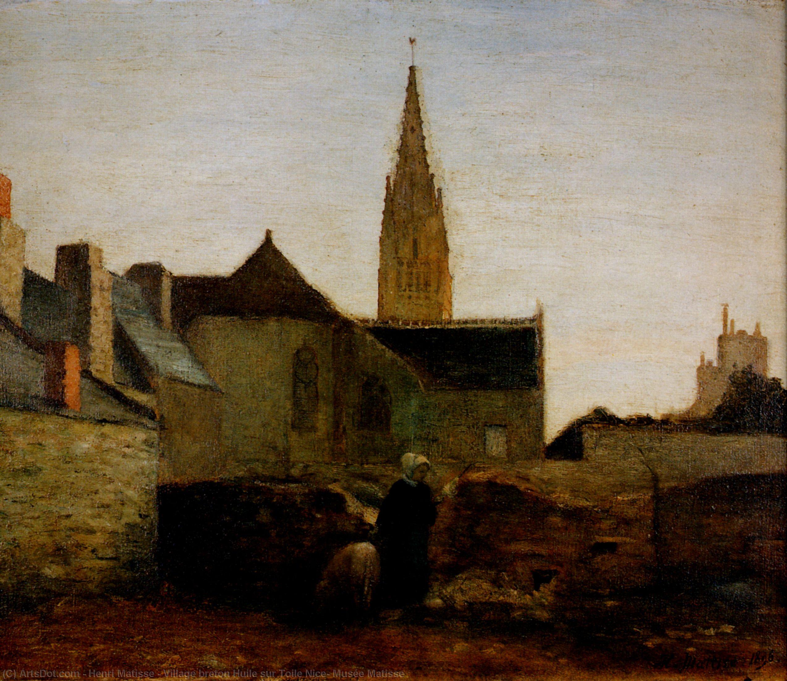 Village Breton Huile Sur Toile Nice, Musée Matisse — Henri Matisse