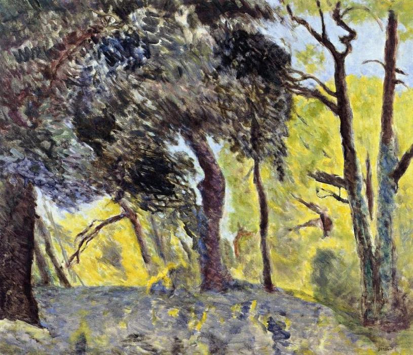 In The Woods (study) — Pierre Bonnard
