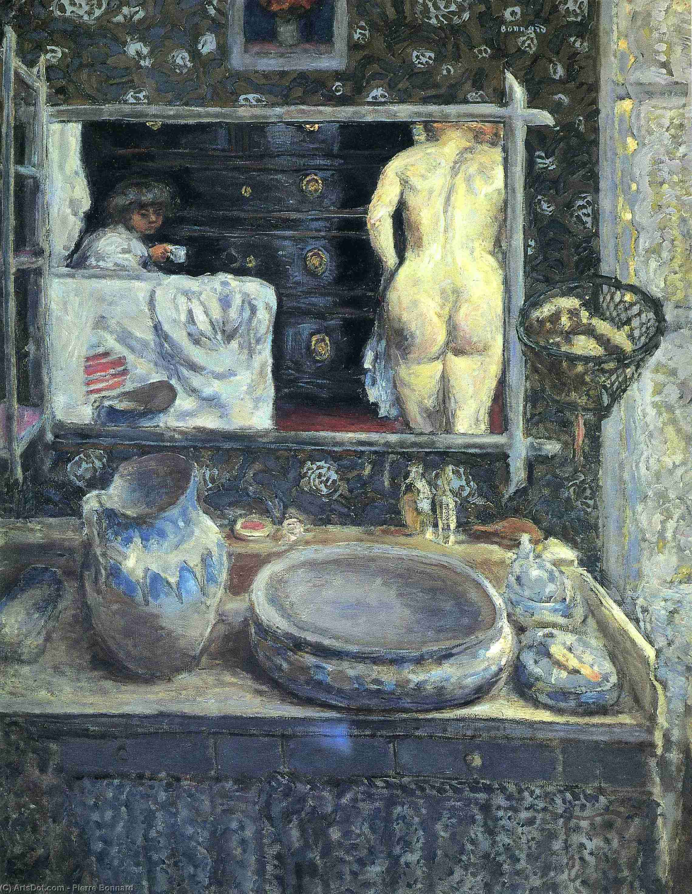 Mirror On The Wash Stand — Pierre Bonnard