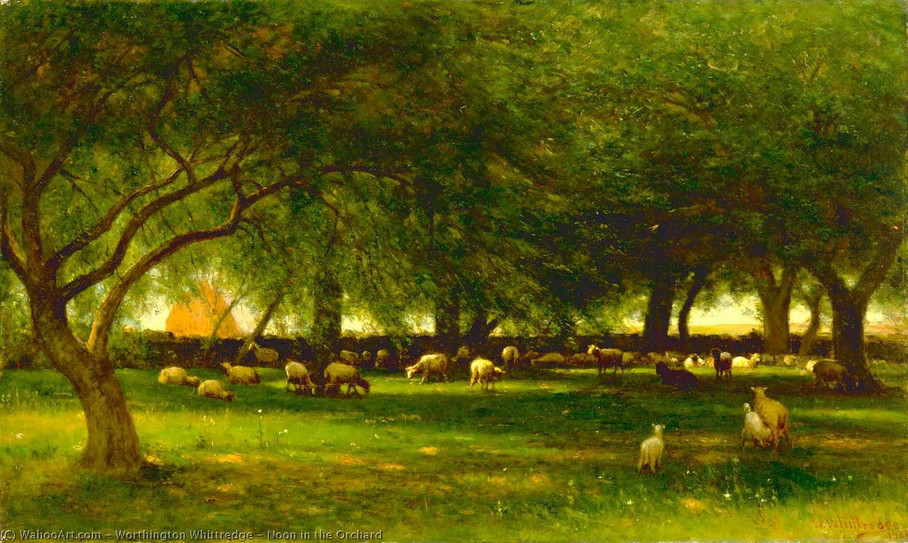 Noon In The Orchard — Thomas Worthington Whittredge