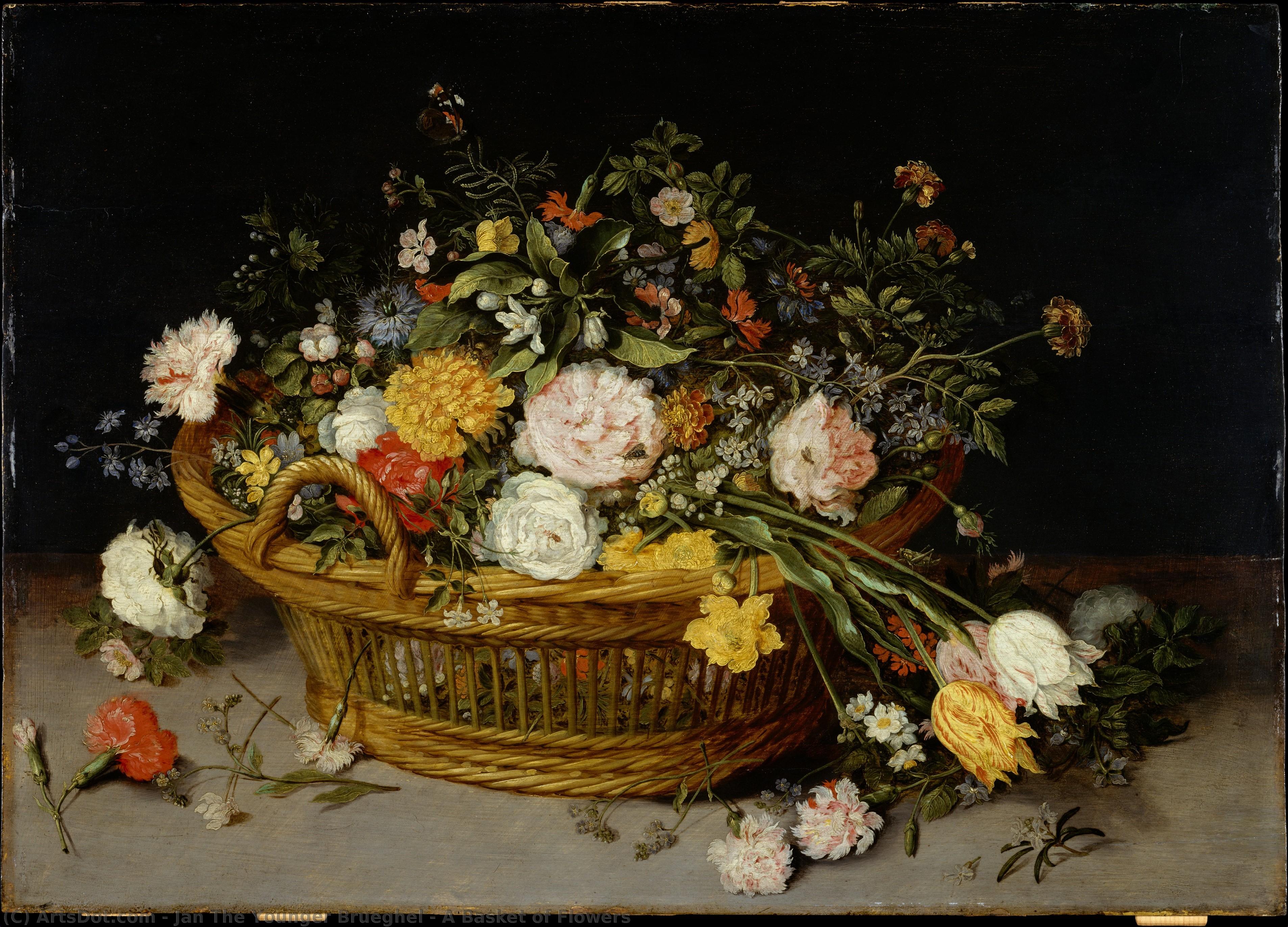 A Basket Of Flowers — Jan The Younger Brueghel