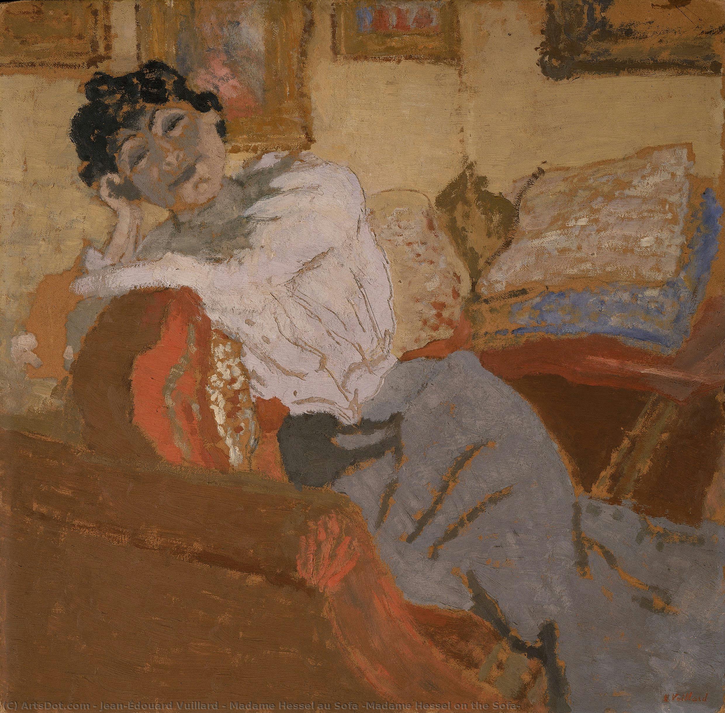 Madame Hessel Au Sofa (madame Hessel On The Sofa) — Jean-édouard Vuillard