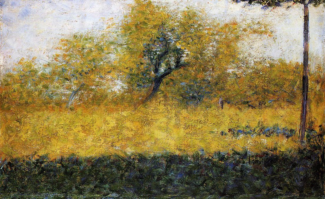 Edge Of Wood, Springtime — Georges Seurat