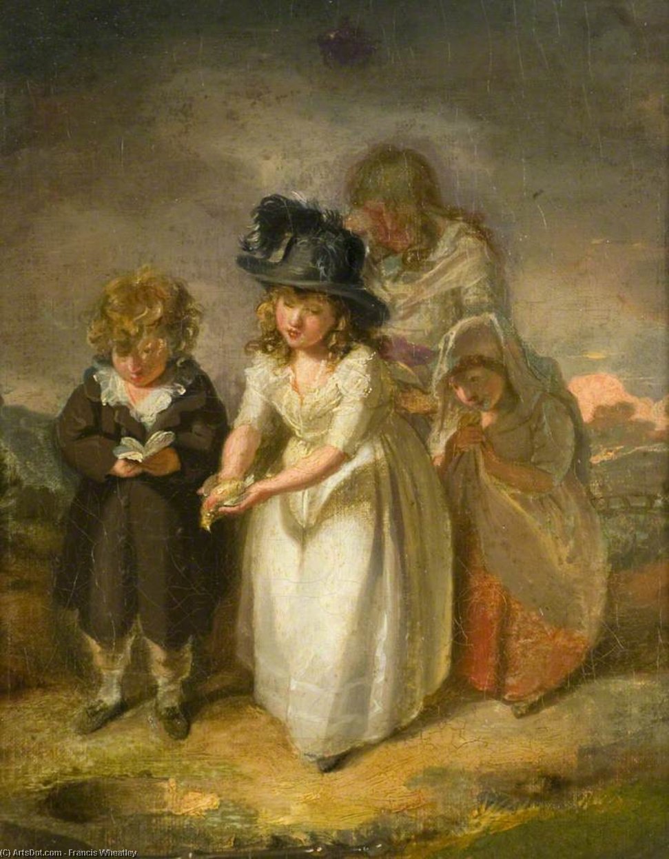 Burial Of A Bird — Francis Wheatley