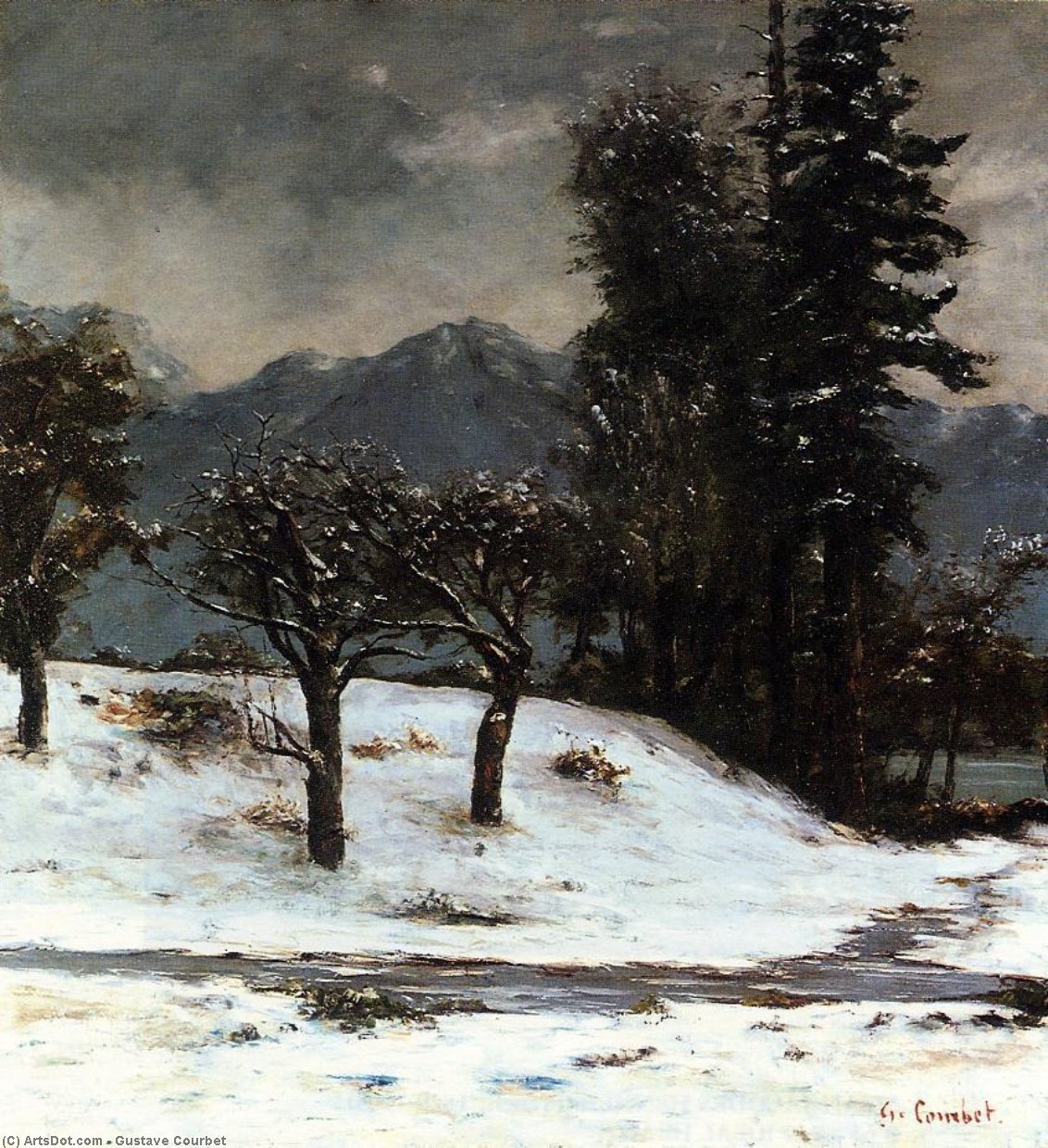 Snow — Gustave Courbet