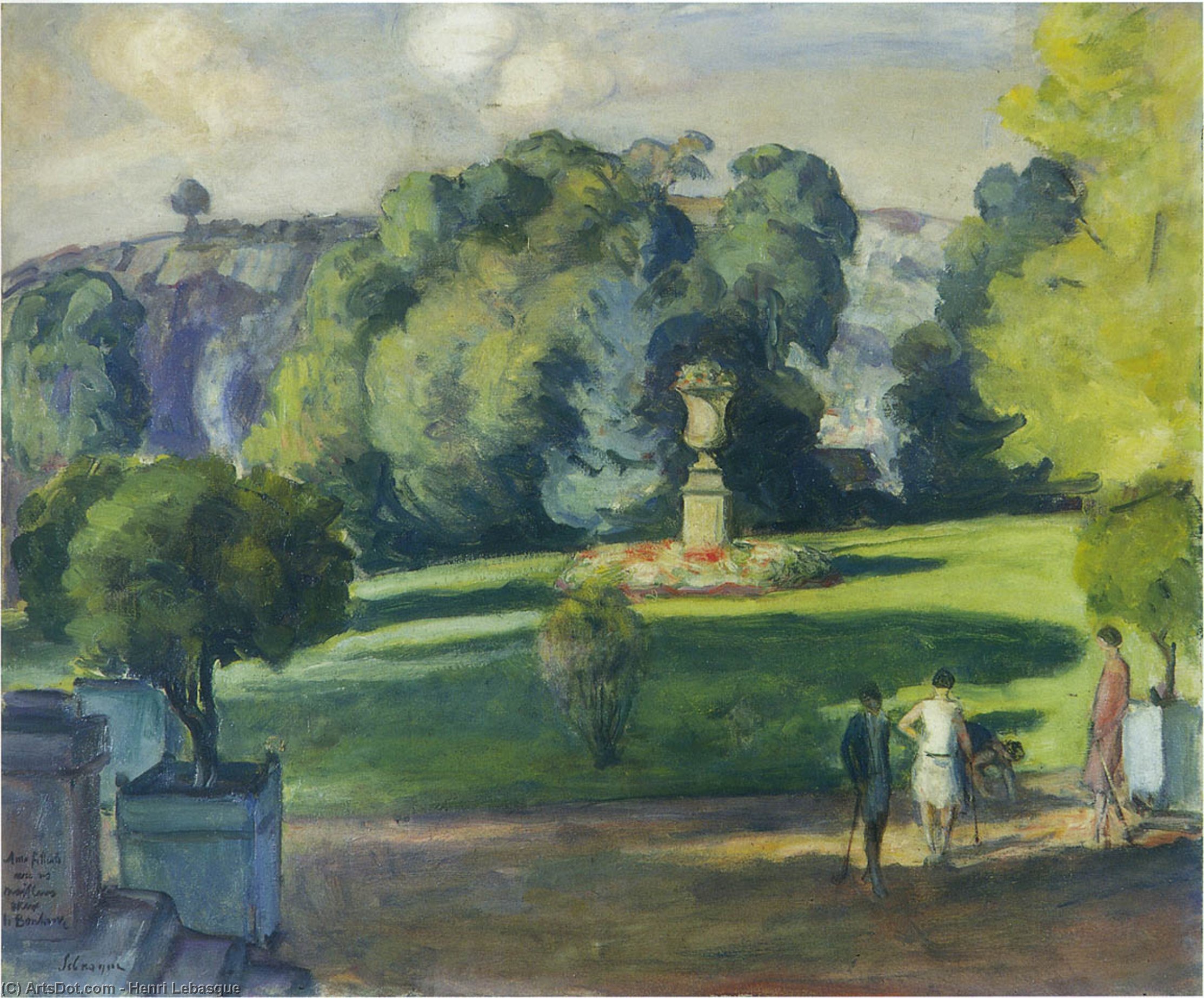 Women In The Gardens At St Cloud — Henri Lebasque