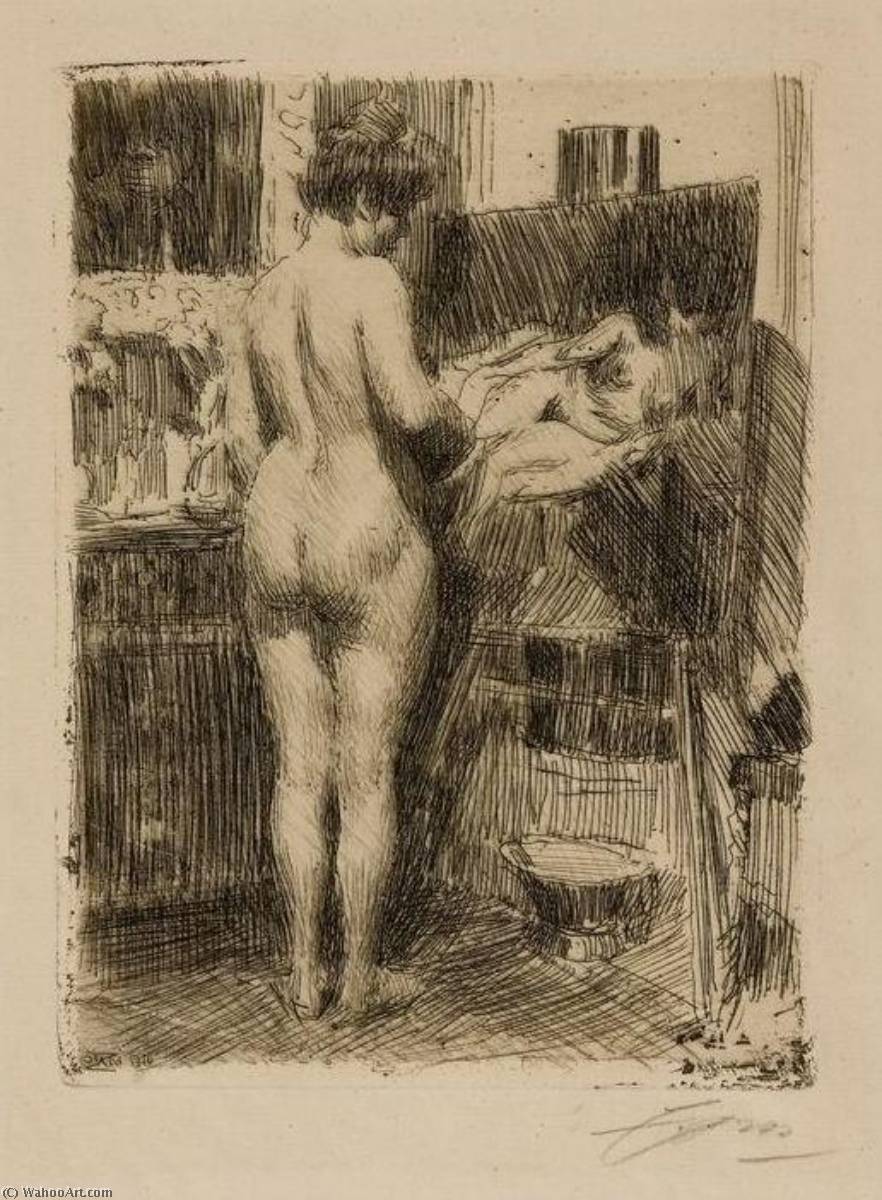 Model Before Picture — Anders Leonard Zorn