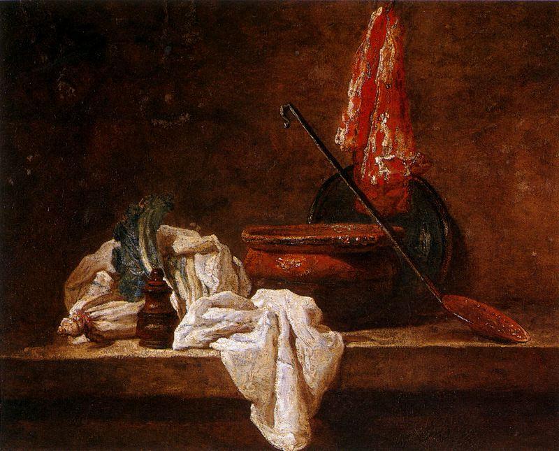 Nature Morte Avec Bettes — Jean-baptiste-siméon Chardin