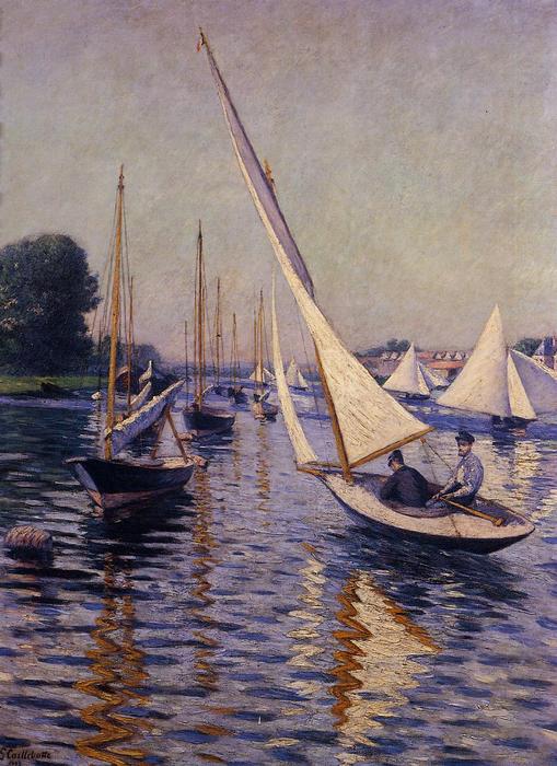 Regatta At Argenteuil — Gustave Caillebotte