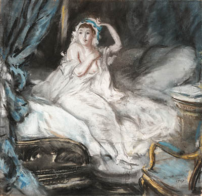 Boudoir Scene — Everett Shinn