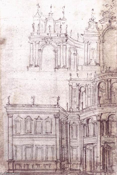 View Of The Façade Of A Pleasure Garden Pavilion — Johann Bernhard Fischer Von Erlach