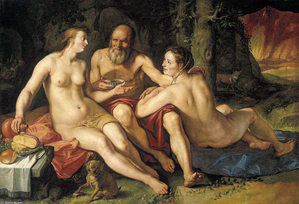 Lot Y Sus Hijas — Hendrik Goltzius